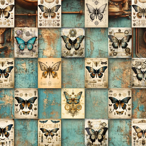 Memory Place Collage Origami Papers 6X6 24/Pkg-Visonaries - 5A003H9D-1HCDY Memory Place Collage Origami Papers 6X6 24/Pkg-Visonaries - 5A003H9D-1HCDY