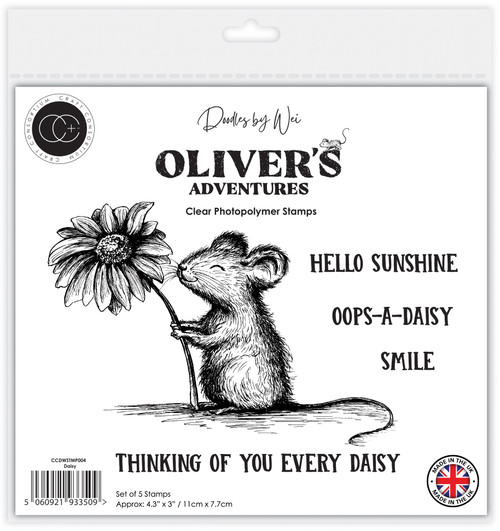 Craft Consortium Photopolymer Stamp set-Daisy, Oliver's Adventures - 5A003G6N-1HB30 - 5060921933509