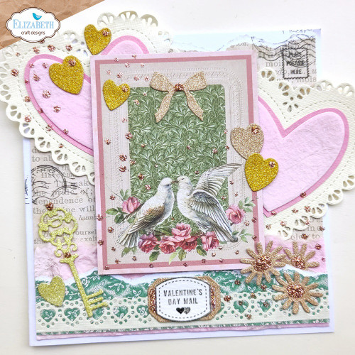 Elizabeth Craft Metal Die-Lace, Heart & Doily - 5A003DHK-1H9QH