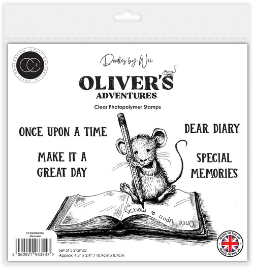 Craft Consortium Photopolymer Stamp set-Memories, Oliver's Adventures - 5A003G6M-1HB35 - 5060921933547