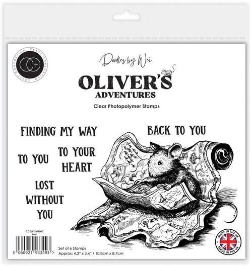 Craft Consortium Photopolymer Stamp set-Lost, Oliver's Adventures - 5A003G6R-1HB33 - 5060921933493