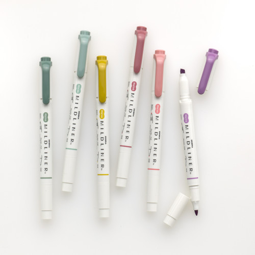 Zebra Midliner Dual-Tip Highlighter 6/Pkg-Assortment - 5A003GCW-1HB9Y