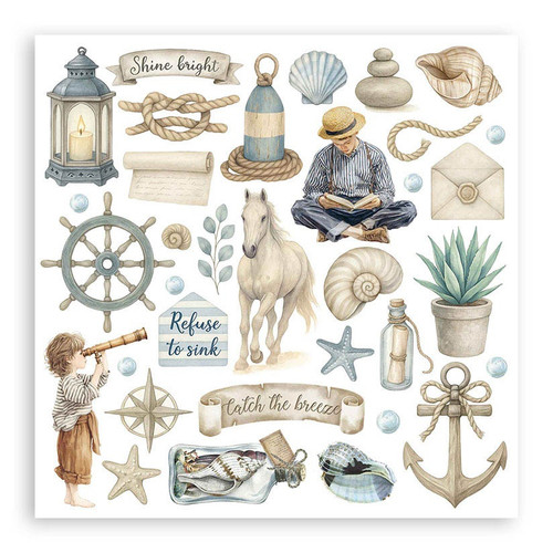 Stamperia Assortment Rub-On 6.1"x6.1" 6/Pkg-Silent Sea - 5A003FZ6-1H9T4 Stamperia Assortment Rub-On 6.1"x6.1" 6/Pkg-Silent Sea - 5A003FZ6-1H9T4