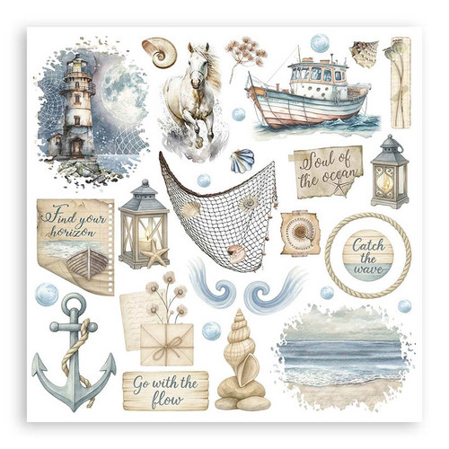 Stamperia Assortment Rub-On 6.1"x6.1" 6/Pkg-Silent Sea - 5A003FZ6-1H9T4 Stamperia Assortment Rub-On 6.1"x6.1" 6/Pkg-Silent Sea - 5A003FZ6-1H9T4