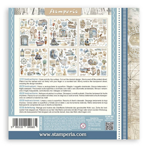 Stamperia Assortment Rub-On 6.1"x6.1" 6/Pkg-Silent Sea - 5A003FZ6-1H9T4 Stamperia Assortment Rub-On 6.1"x6.1" 6/Pkg-Silent Sea - 5A003FZ6-1H9T4