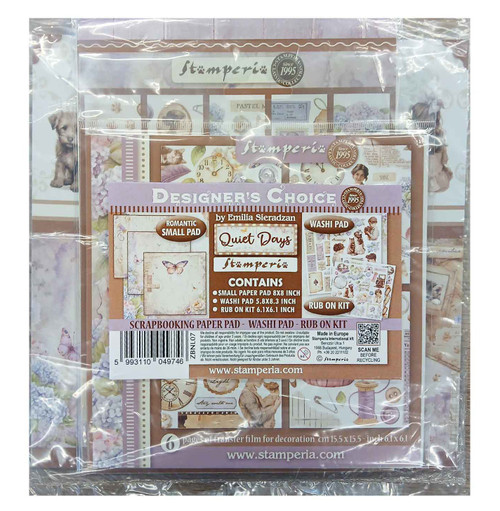 Stamperia Pad, Rub on, Washi pad-Quiet Days - 5A003FZG-1H9T5 - 5993110049746
