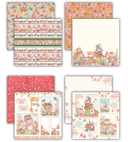Craft Consortium Double-Sided Paper Pad 8"X8" 36/Pkg-Tales From Oak Wood - 5A003G6Y-1HB2S Craft Consortium Double-Sided Paper Pad 8"X8" 36/Pkg-Tales From Oak Wood - 5A003G6Y-1HB2S