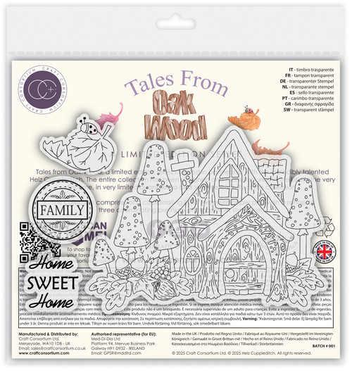 Craft Consortium Photopolymer Stamp set-Home Sweet Home, Tales From Oak Wood - 5A003G6X-1HB2T