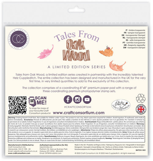 Craft Consortium Photopolymer Stamp set-Home Sweet Home, Tales From Oak Wood - 5A003G6X-1HB2T