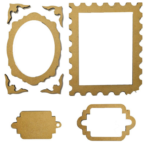 Stamperia Crafty Shapes-Quiet Days Frames and Plates - 5A003FZR-1H9TJ