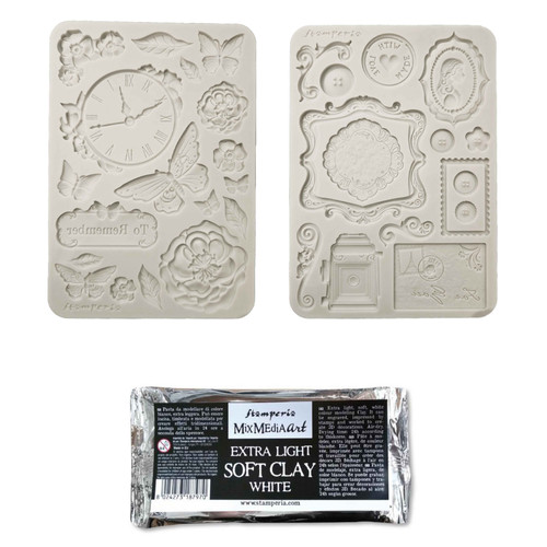 Stamperia Silicon Moulds, Soft Clay-Quiet Days - 5A003FYM-1H9TM