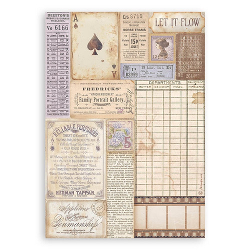 Stamperia A5 Washi Pad 8/Pkg-Quiet Days - 5A003FYK-1H9TR Stamperia A5 Washi Pad 8/Pkg-Quiet Days - 5A003FYK-1H9TR