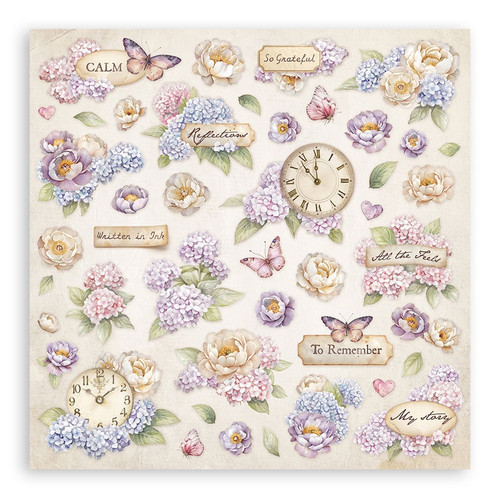 Stamperia Pad, Ephemera, Die Cuts-Quiet Days - 5A003FZK-1H9TQ