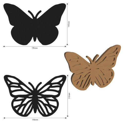 Stamperia Crafty Shapes-Quiet Days Butterfly - 5A003FZN-1H9TH