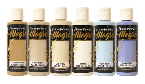 Stamperia Allegro Paint Set 6/Pkg-Quiet Days - 5A003FYX-1H9V5 - 5993110048428