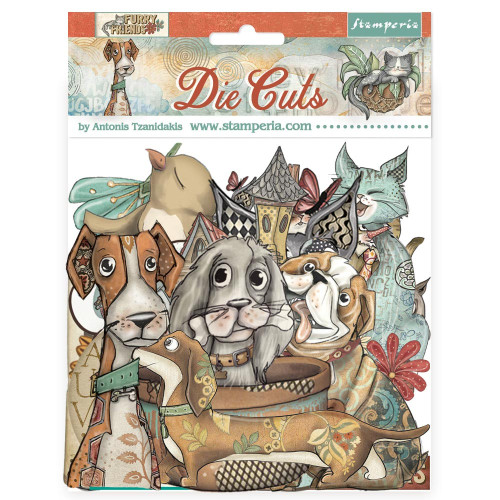 Stamperia Furry Friends Bundle-Backgrounds Pad - 5A003CVH-1H937