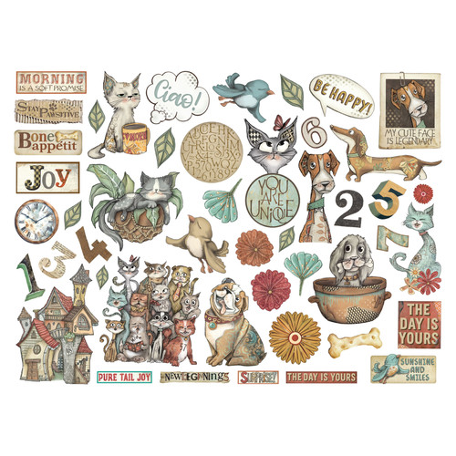Stamperia Furry Friends Bundle-Backgrounds Pad - 5A003CVH-1H937
