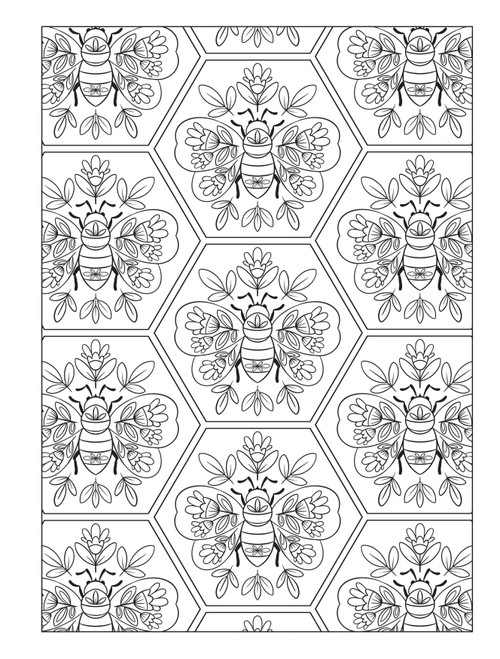 Creative Haven: Boho Bugs Coloring Book-Soft Cover - 5A003DB3-1H9K2