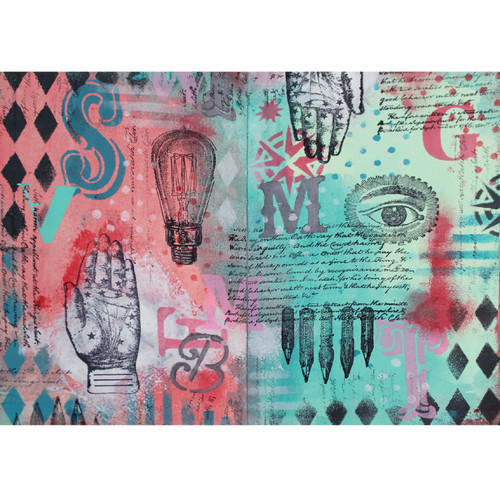 Sizzix Studio A5 Clear Stamp and Stencil Set By Mark Montano-My Favorite Things - 5A003DJQ-1H9RN Sizzix Studio A5 Clear Stamp and Stencil Set By Mark Montano-My Favorite Things - 5A003DJQ-1H9RN