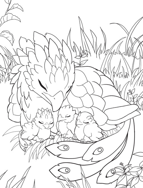 Cute Fantasy Creatures Coloring Book-Soft Cover - 5A003DB0-1H9K3