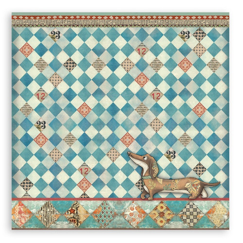 Stamperia Single-Sided Paper Pad 12"X12" 22/Pkg-Furry Friends - 5A003CW3-1H939