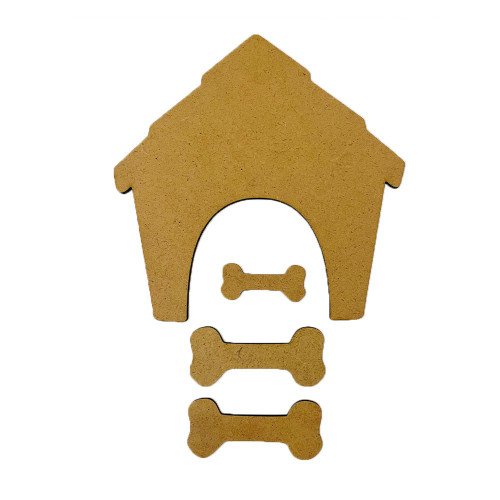 Stamperia Furry Friends Crafty Shapes-Doghouse And Bones - 5A003CWH-1H93D