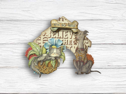 Stamperia Furry Friends Crafty Shapes-Doghouse And Bones - 5A003CWH-1H93D