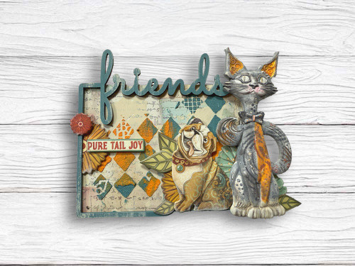 Stamperia Furry Friends Stencil-Rhombus Pattern - 5A003CVF-1H946