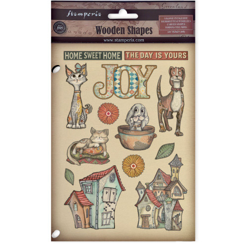 Stamperia Wooden Shapes A5-Furry Friends - 5A003CVD-1H94Y - 5993110047629