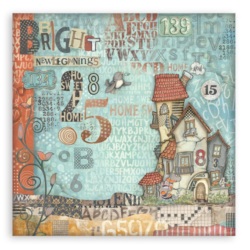 Stamperia Single-Sided Paper Pad 8"X8" 22/Pkg-Furry Friends - 5A003CWQ-1H94H