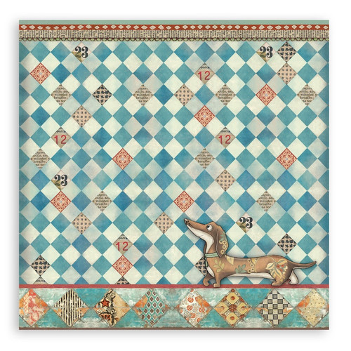 Stamperia Single-Sided Paper Pad 8"X8" 22/Pkg-Furry Friends - 5A003CWQ-1H94H