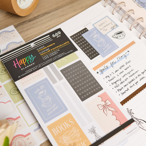 Happy Planner Classic Sticker Value Pack 30/Pkg-Cafe Coquette - 5A003GVV-1HBY0