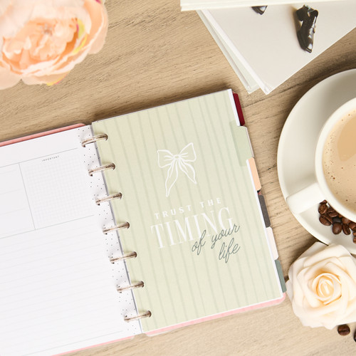 Happy Planner Mini 12 Month Disc Bound Undated Planner-Caf Coquette - 5A003GV4-1HBY2