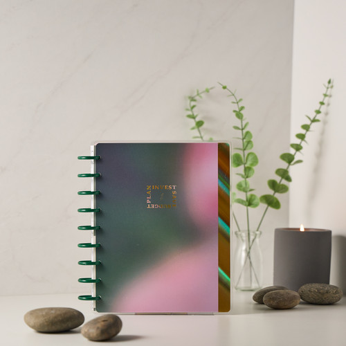Happy Planner 12-Month Undated Classic Disc Bound Planner-Glowing Goals - 5A003GVR-1HBY3