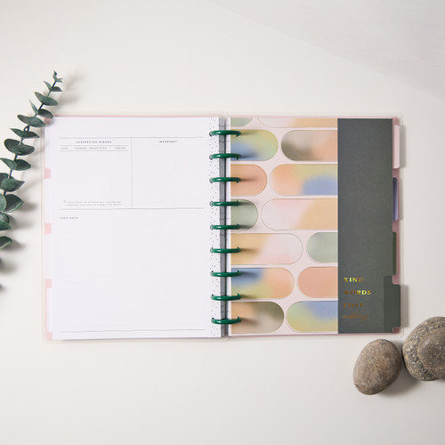 Happy Planner 12-Month Undated Classic Disc Bound Planner-Glowing Goals - 5A003GVR-1HBY3