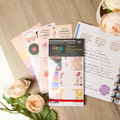 Happy Planner Classic Sticker Value Pack 30/Pkg-Cool Bloom Parenting - 5A003GV8-1HBY7