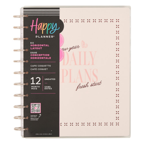 Happy Planner Big 12 Month Disc Bound Undated Planner-Caf? Coquette - 5A003GVF-1HBY8 - 673807642126