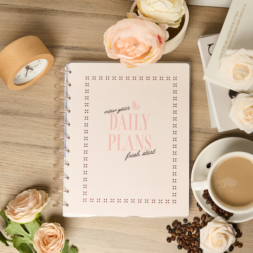 Happy Planner Big 12 Month Disc Bound Undated Planner-Caf? Coquette - 5A003GVF-1HBY8