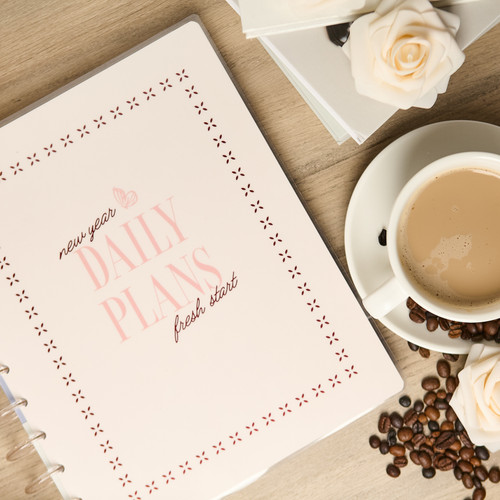 Happy Planner Big 12 Month Disc Bound Undated Planner-Caf? Coquette - 5A003GVF-1HBY8