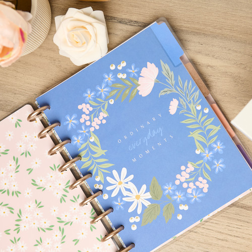 Happy Planner Classic Disc Bound Guided Journal-Cool Bloom Parenting - 5A003GVC-1HBY9