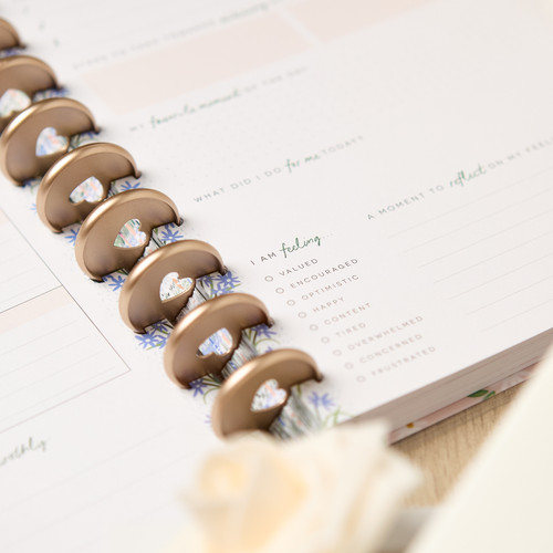 Happy Planner Classic Disc Bound Guided Journal-Cool Bloom Parenting - 5A003GVC-1HBY9