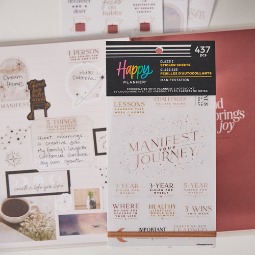 Happy Planner Classic Sticker Value Pack 30/Pkg-Manifestation - 5A003GVM-1HBXP