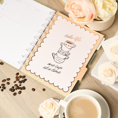 Happy Planner 12-Month Undated Classic Disc Bound Planner-Cafe Coquette - 5A003GVB-1HBXL