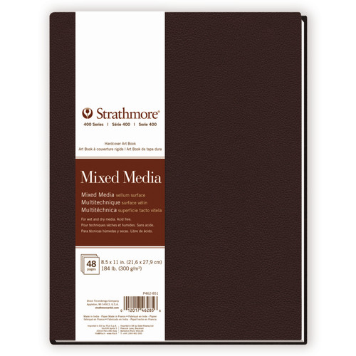 Strathmore 400 Series Mixed Media Paper Art Book 8.5"X11"-24 Sheets - 5A003G81-1HB4S - 012017462856