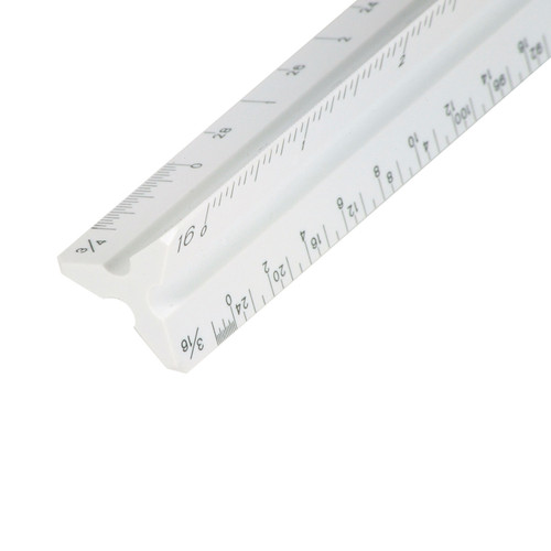 Staedtler Student Architect Scale Triangle-12" - 5A0035MX-1H6XY