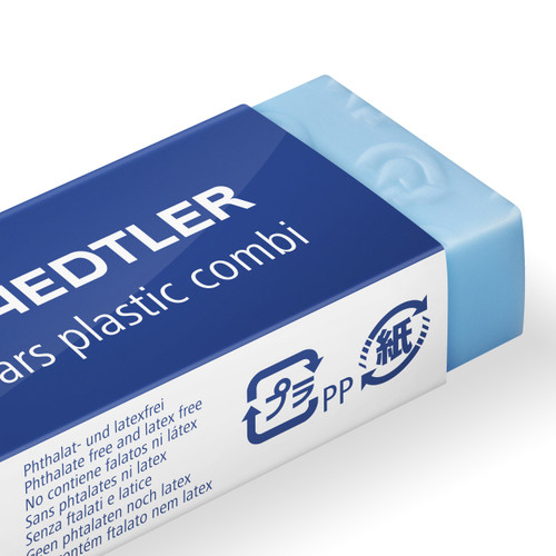 6 Pack - Staedtler Mars Combi Eraser-Plastic - 5A0035NC-1H6YH
