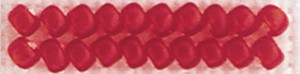 3 Pack - Mill Hill Frosted Glass Seed Beads 2.5mm 4.25g-Red Red - GFB-62013 - 098063620136