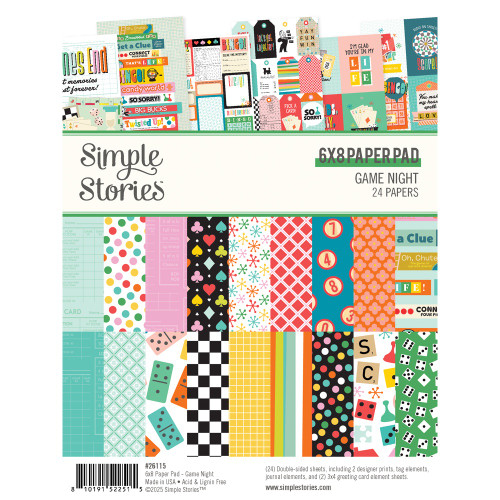 Simple Stories Game Night Craft Set-Variety Pack - 5A003CNN-1H8ZJ - 810191522515