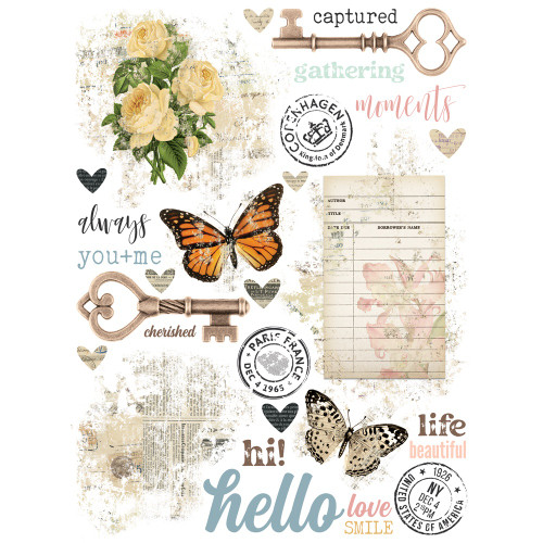 Simple Stories Rub Ons 6"X8"-Simple Vintage Junk Drawer - 5A003CP0-1H8Z7