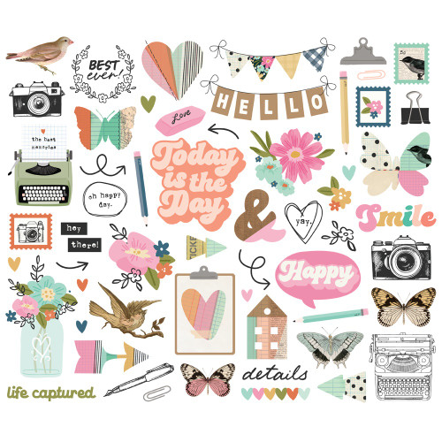 Simple Stories Bits & Pieces Die Cuts 57/Pkg-Take Note - 5A003CPM-1H8Z1
